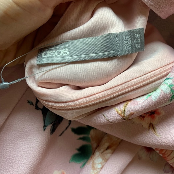 ASOS Floral Print Midi Dress with Puff Sleeves - Picture 10 of 16